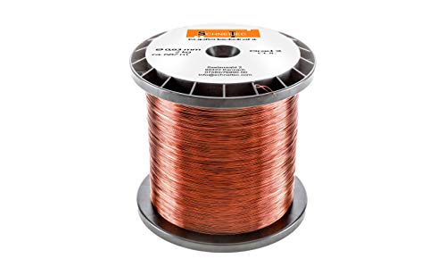 Kupferlackdraht W210 Ø 0,63 mm 2 kg, ca. 685m - CU Lackdraht Grad 2 CUL Kupferdraht Gewicht 2 Kilogramm Durchmesser 0,63 Millimeter Wickeldraht Kupfer Draht nach IEC 60317-13 von SchneiTec