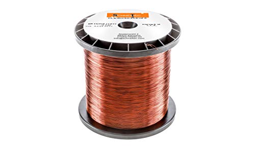 Kupferlackdraht W210 Ø 0,63 mm 3 kg, ca. 1030m - CU Lackdraht Grad 2 CUL Kupferdraht Gewicht 3 Kilogramm Durchmesser 0,63 Millimeter Wickeldraht Kupfer Draht nach IEC 60317-13 von SchneiTec