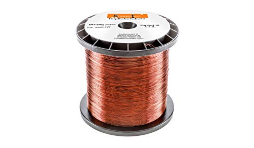 Kupferlackdraht W210 Ø 0,85 mm 2 kg, ca. 385m - CU Lackdraht Grad 2 CUL Kupferdraht Gewicht 2 Kilogramm Durchmesser 0,85 Millimeter Wickeldraht Kupfer Draht nach IEC 60317-13 von SchneiTec