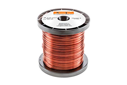 Kupferlackdraht W210 Ø 1,12 mm 500 g, ca. 56m - CU Lackdraht Grad 2 CUL Kupferdraht Gewicht 500 Gramm Durchmesser 1,12 Millimeter Wickeldraht Kupfer Draht nach IEC 60317-13 von SchneiTec