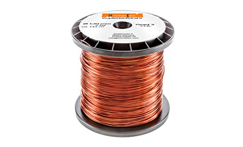 Kupferlackdraht W210 Ø 1,40 mm 2 kg, ca. 140m - CU Lackdraht Grad 2 CUL Kupferdraht Gewicht 2 Kilogramm Durchmesser 1,40 Millimeter Wickeldraht Kupfer Draht nach IEC 60317-13 von SchneiTec