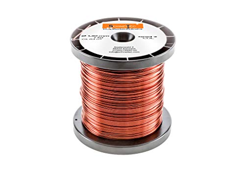 Kupferlackdraht W210 Ø 1,50 mm 1 kg, ca. 63m - CU Lackdraht Grad 2 CUL Kupferdraht Gewicht 1 Kilogramm Durchmesser 1,50 Millimeter Wickeldraht Kupfer Draht nach IEC 60317-13 von SchneiTec