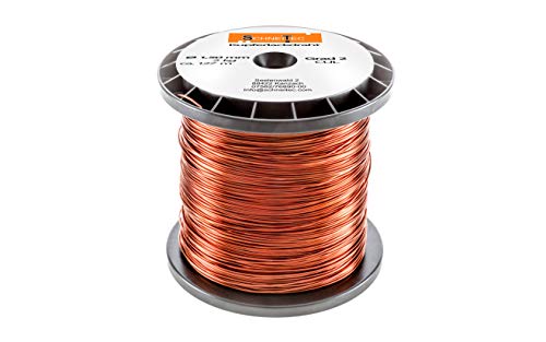 Kupferlackdraht W210 Ø 1,50 mm 2 kg, ca. 125m - CU Lackdraht Grad 2 CUL Kupferdraht Gewicht 2 Kilogramm Durchmesser 1,50 Millimeter Wickeldraht Kupfer Draht nach IEC 60317-13 von SchneiTec