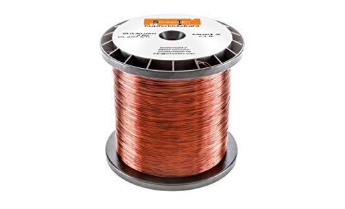 Kupferlackdraht W210 Ø 0,30 mm 2 kg, ca. 2940m - CU Lackdraht Grad 2 CUL Kupferdraht Gewicht 2 Kilogramm Durchmesser 0,30 Millimeter Wickeldraht Kupfer Draht nach IEC 60317-13 von SchneiTec