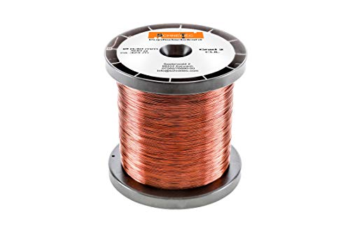 Kupferlackdraht W210 Ø 0,40 mm 500 g, ca. 420m - CU Lackdraht Grad 2 CUL Kupferdraht Gewicht 500 Gramm Durchmesser 0,40 Millimeter Wickeldraht Kupfer Draht nach IEC 60317-13 von SchneiTec