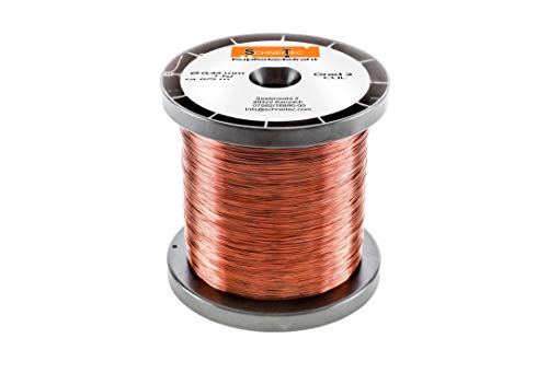 Kupferlackdraht W210 Ø 0,45 mm 1 kg - CU Lackdraht Grad 2 CUL Kupferdraht Gewicht 1 Kilogramm Durchmesser 0,45 Millimeter Wickeldraht Kupfer Draht nach IEC 60317-13 von SchneiTec