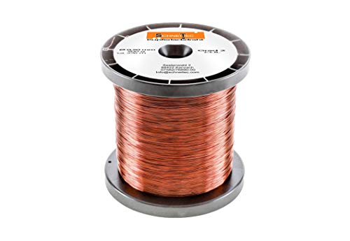 Kupferlackdraht W210 Ø 0,50 mm 500 g, ca. 260m - CU Lackdraht Grad 2 CUL Kupferdraht Gewicht 500 Gramm Durchmesser 0,50 Millimeter Wickeldraht Kupfer Draht nach IEC 60317-13 von SchneiTec