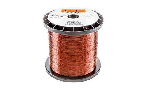 Kupferlackdraht W210 Ø 0,60 mm 2 kg, ca. 780m - CU Lackdraht Grad 2 CUL Kupferdraht Gewicht 2 Kilogramm Durchmesser 0,60 Millimeter Wickeldraht Kupfer Draht nach IEC 60317-13 von SchneiTec
