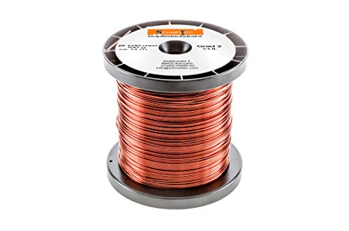 Kupferlackdraht W210 Ø 1,00 mm 100 g, ca. 13m - CU Lackdraht Grad 2 CUL Kupferdraht Gewicht 100 Gramm Durchmesser 1,00 Millimeter Wickeldraht Kupfer Draht nach IEC 60317-13 von SchneiTec