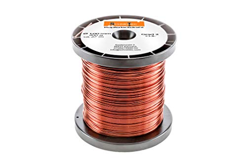 Kupferlackdraht W210 Ø 1,00 mm 200 g, ca. 27m - CU Lackdraht Grad 2 CUL Kupferdraht Gewicht 200 Gramm Durchmesser 1,00 Millimeter Wickeldraht Kupfer Draht nach IEC 60317-13 von SchneiTec
