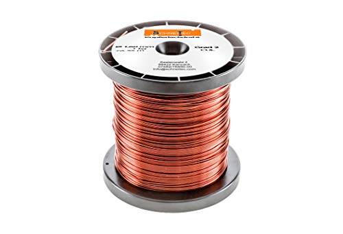 Kupferlackdraht W210 Ø 1,60 mm 1 kg, ca. 55m - CU Lackdraht Grad 2 CUL Kupferdraht Gewicht 1 Kilogramm Durchmesser 1,60 Millimeter Wickeldraht Kupfer Draht nach IEC 60317-13 von SchneiTec