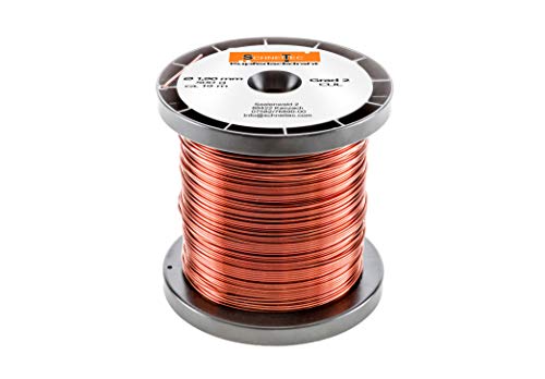 Kupferlackdraht W210 Ø 1,90 mm 500 g, ca. 19m - CU Lackdraht Grad 2 CUL Kupferdraht Gewicht 500 Gramm Durchmesser 1,90 Millimeter Wickeldraht Kupfer Draht nach IEC 60317-13 von SchneiTec