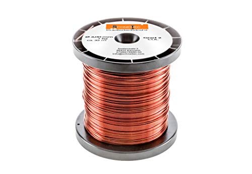 Kupferlackdraht W210 Ø 2,00 mm 1 kg, ca. 35m - CU Lackdraht Grad 2 CUL Kupferdraht Gewicht 1 Kilogramm Durchmesser 2,00 Millimeter von SchneiTec