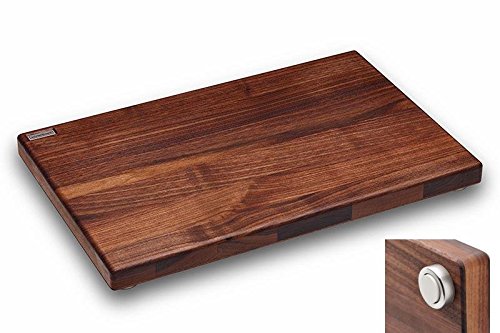 Schneidboard Nussbaum - Design Schneidebrett Aus Massivem Holz - Made in Germany - 45x29x3,8 cm von Schneidboard