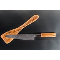 Chefmesser | Damastmesser Küchenmesser Kochmesser Schneidemesser Vg10 Stahlkern 67 Lagen Damaststahl Olivenholz 21cm Klinge von Schneidemesser