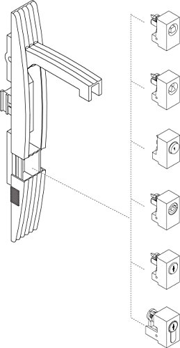 Schneider NSYIN3122E1 Spacial SF/SM-Schloss mit Schlüssel, 3122E von Schneider Druckluft