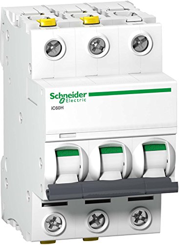 Schneider A9F08316 Leitungsschutzschalter iC60H, 3P, 16A, D Charakteristik, Multicolor Schneider A9F08316 Leitungsschutzschalter iC60H, 3P, 16A, D Charakteristik, Multicolor von Schneider Druckluft