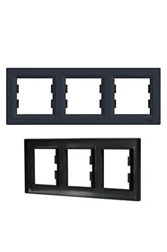 ASFORA Rahmen 3-fach vertikal anthrazit EPH5810371 Schneider electric 3606480729881 von Schneider Electric