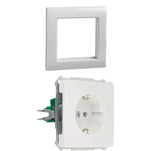Bundle aus Schneider Electric Elso 264104 RAHMEN 1-Fach Joy Steckdosen und Schalter Schneider Electric Elso 205004 Steckdose 16A FASHION/RIVA/SCALA Steckklemme Unterputz, Reinweiss Made in Germany Bundle aus Schneider Electric Elso 264104 RAHMEN 1-Fach Joy Steckdosen und Schalter Schneider Electric Elso 205004 Steckdose 16A FASHION/RIVA/SCALA Steckklemme Unterputz, Reinweiss Made in Germany von Schneider Electric
