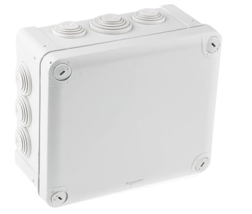 Schneider Electric Mureva Box Abzweigdose, 10 Tüllen Ø 25mm + 2 Tüllen 32mm, IP55, Aufputz, grau, Artikelnummer ENN05010 Schneider Electric Mureva Box Abzweigdose, 10 Tüllen Ø 25mm + 2 Tüllen 32mm, IP55, Aufputz, grau, Artikelnummer ENN05010 von Schneider Electric