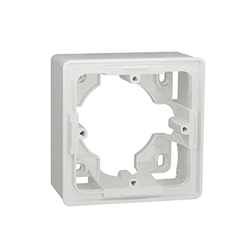 New Unica 1 Element mit Lichtsymbol, 8,3 x 8,3 x 4 cm, weiß (Referenz: NU800218) von Schneider