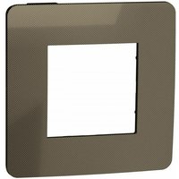 Schneider Electric - Rahmen 1 Element studio Schwarzbronze Metall schneider NU280252 von Schneider Electric