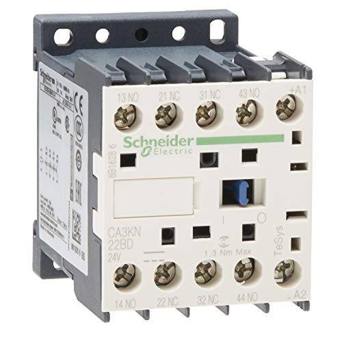 Schneider CA3KN22BD TeSys K DC-Spulensteuerrelais, 24 V, weiß, Satz mit 10 Stück von Schneider Electric