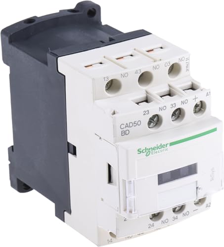 Schneider CAD50BD TeSys DC Spule, D-Steuerrelais, 24 V, Weiß von Schneider Electric