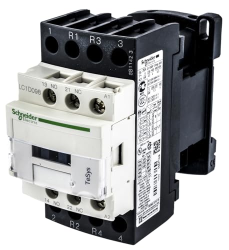 Schneider Electric, TeSys D Leistungsschütz LC1D098P7, 4P (2 NO + 2 NC) - AC-1-440 V 20 A - 230 V AC-Spule von Schneider