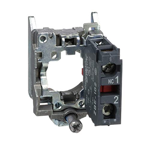 Schneider Electric, ZB4BZ102 - Kontaktblock Hilfsschalterblock Drucktaster, 22mm, 1Ö, Schraubklemmen von Schneider Electric