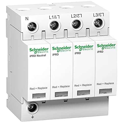 Schneider Electric A9L40600 Überspannungsableitung iPRD40, Typ 2, Steckbare Schutzmodule, 3P+N, Imax 40kA von Schneider Electric