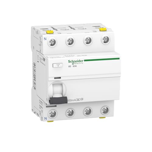 Schneider Electric FI-Schutzschalter Acti9 iID, 4-polig, 63A, 300mA, Typ A, Artikelnummer A9Z24463 Schneider Electric FI-Schutzschalter Acti9 iID, 4-polig, 63A, 300mA, Typ A, Artikelnummer A9Z24463 von Schneider Electric