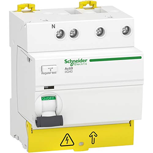 Schneider Electric - Acti9 iIG40 - Differentialschalter Gruppenkopf - 3P+N 25A 30mA Typ A SI - A9R87725 von Schneider Electric