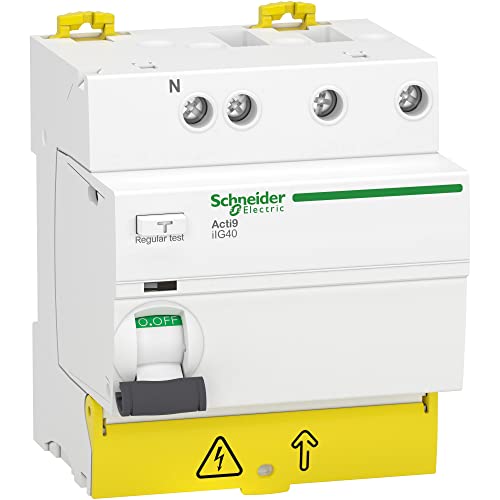 Schneider Electric - Acti9 iIG40 - Differentialschalter Gruppenkopf - 3P+N 40A 300mA Typ AC - A9R77740 von Schneider Electric