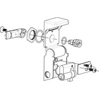 Schneider Electric Adapteraufsatz DIN-Profilhalbzylin. NSYAEDLDINS3D von Schneider Electric