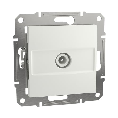 Schneider Electric Asfora EPH3270321D TV Anschlussdose 8dB, SAT Unterputz,1 Ausgang, weiß von Schneider Electric