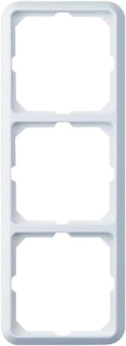Schneider Electric Elso Rahmen für Steckdosen und Schalter, 3-fach, Fashion Duro, reinweiss, Artikelnummer 204304, 1 Stück von Schneider Electric