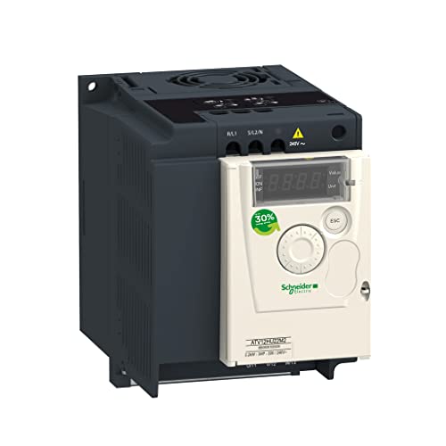 Schneider Electric ATV12HU15M2 Frequenzumrichter ATV12, 1,5kW, 2HP, 200-240V, 1-phasig, mit Kühlkörper, IP20 von Schneider Electric