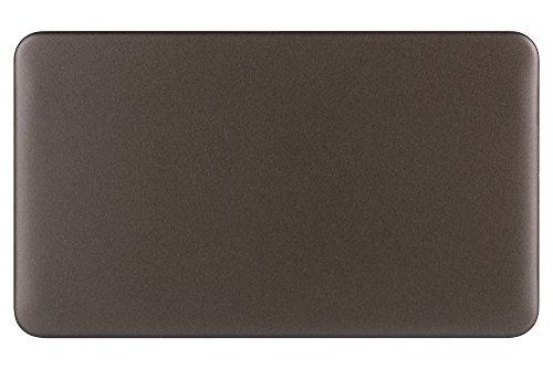 Schneider Electric GGBL8020MB Lisse Screwless Deco, Doppelte Zierplatte, Blank, Mokka-Bronzefarben von Schneider Electric