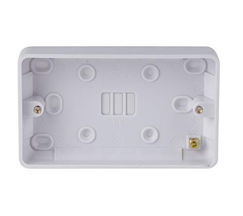 Schneider Electric GGBL9225 Lisse Unterputzdose, 2-Gänge, Weiß, 25 mm, 5 Stück von Schneider Electric