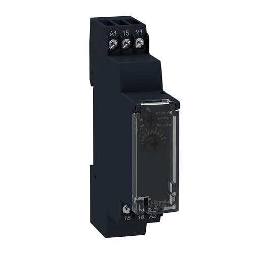 Schneider Electric RE17LAMW Zeitrelais ansprechverzögert,Steuerungs und Sicherheitsrelais, 0,1 s-100 h, Halbleiter, 24-240VAC/DC von Schneider Electric