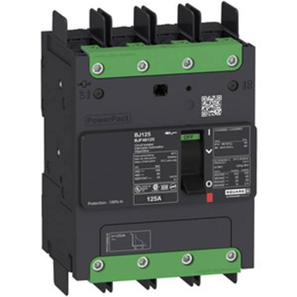 Schneider Electric Leistungsschalter Powerpact B 125 A Tm125 D 4 P 35k A/480 V Sammel B-Ware von Schneider Electric