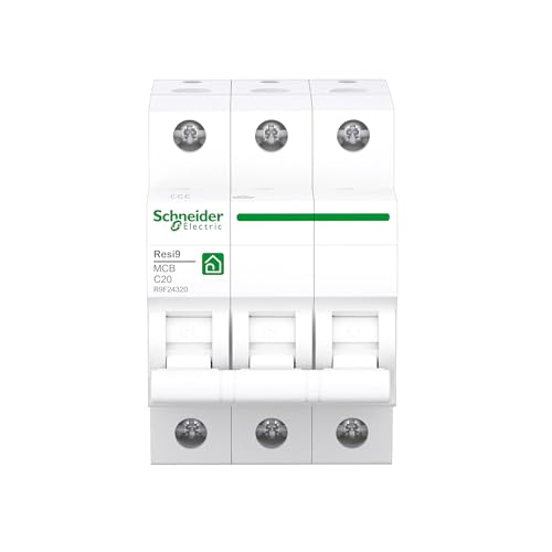 Schneider Electric R9F24320 Leitungsschutzschalter Resi9 3P, 20A, C Charakteristik, 6kA von Schneider Electric