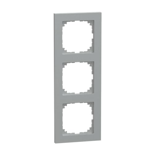 Merten M-Pure Rahmen 3-fach für Steckdosen und Schalter, aluminium,MEG4030-3660 von Schneider Electric
