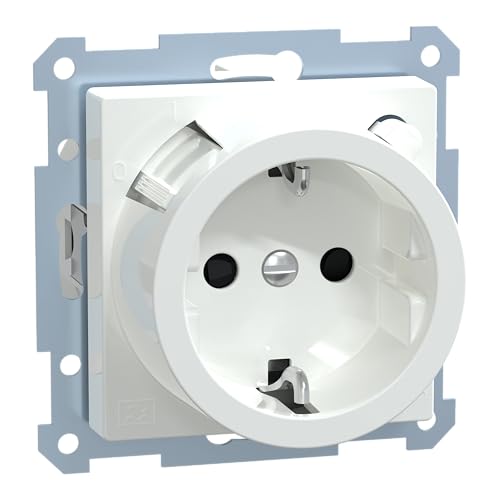 Schneider Electric Merten FI-Schuko-Sicherheitssteckdosen-Einsatz, 1-fach, Berührungsschutz, System M, aktivweiss glänzend, Artikelnummer 233825 Schneider Electric Merten FI-Schuko-Sicherheitssteckdosen-Einsatz, 1-fach, Berührungsschutz, System M, aktivweiss glänzend, Artikelnummer 233825 von Schneider Electric