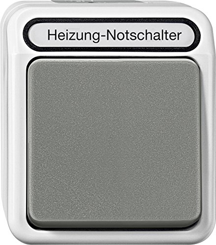 Schneider Electric Merten Heizungsnot-Schalter mit Kontrollleuchte, Feuchtraumschalter, Aufputz, 1-fach, Aquastar, IP44, grau, Artikelnummer MEG3448-8029 Schneider Electric Merten Heizungsnot-Schalter mit Kontrollleuchte, Feuchtraumschalter, Aufputz, 1-fach, Aquastar, IP44, grau, Artikelnummer MEG3448-8029 von Schneider Electric