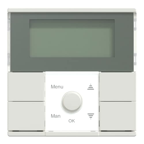 Schneider Electric Merten MEG5754-0319 Zeitschaltuhr-Modul Standard,digitale Unterputz Wochenzeitschaltuhr für den Innenbereich mit Schalter, System M, polarweiß glänzend von Schneider Electric