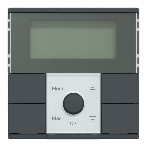 Schneider Electric Merten digitales Zeitschaltuhr-Modul Standard mit Schalter, Unterputz, Innenbereich, System M, anthrazit, Artikelnummer MEG5754-0414 von Schneider Electric