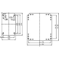 Schneider - Montageplatte aus Metall 600x400mm von Schneider