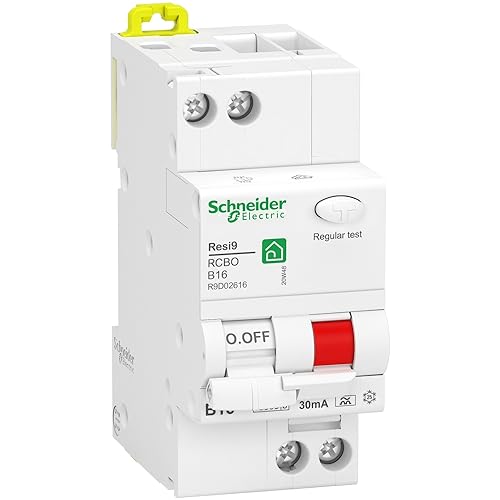 Schneider Electric R9D02616 FI/LS-Schalter Resi9 1P+N, 16A, B-Char., 30mA, Typ A, 10kA von Schneider Electric